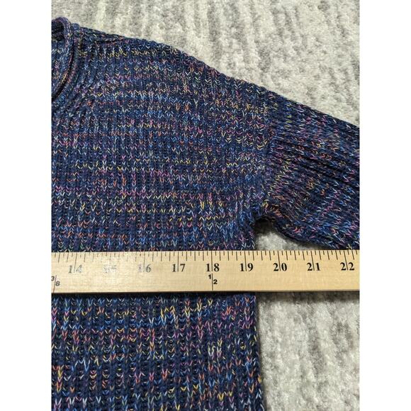 Gap Pullover Sweater Women Size S Blue Relaxed Rollneck Shaker Drop-Shoulder - Picture 10 of 12